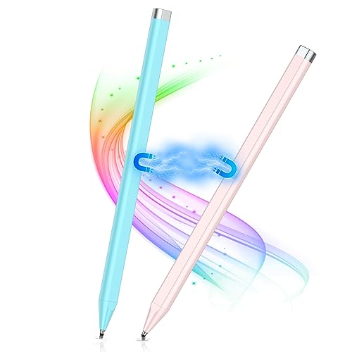 Stylus Pens for Touch Screens, Stylus Pen for iPad with High Sensitivity Disc & Magnetic Adsorption, Compatible with iPad, iPhone, Android, Tablets and Other Capacitive Touch Screens