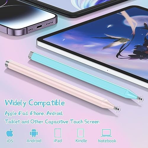 Stylus Pens for Touch Screens, Stylus Pen for iPad with High Sensitivity Disc & Magnetic Adsorption, Compatible with iPad, iPhone, Android, Tablets and Other Capacitive Touch Screens