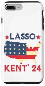 iphone 7 plus/8 plus lasso kent' 24 funny usa flag sports 4th of july election case