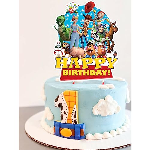 1 Toy Story Cake Topper for Children Boy Birthday Party Cake Decorations