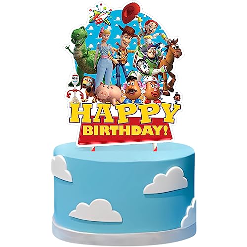 1 Toy Story Cake Topper for Children Boy Birthday Party Cake Decorations