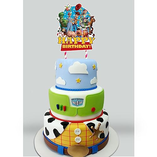 1 Toy Story Cake Topper for Children Boy Birthday Party Cake Decorations