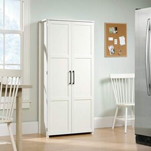 Sauder Homeplus Wardrobe, Soft White Finish & HomePlus Storage Cabinet, White Finish