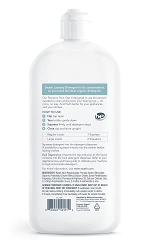 SWASH by Whirlpool, Liquid Laundry Detergent, Pure Linen, 83 Loads, 30 fl. Oz. & Lysol Laundry Sanitizer Additive, Bacteria-Causing Laundry Odor Eliminator, 0% Bleach Laundry Sanitizer, color