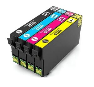 compatible 822xl ink cartridges combo pack for t822xl t822 822 xl replacement ink cartridges work with workforce wf-3820 wf-4820 wf-4830 wf-4833 wf-4834 printer models (4 pack)