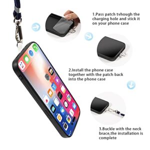 Shantime Infinix Hot 10T Case + Universal Mobile Phone Lanyards, Neck/Crossbody Soft Strap Silicone TPU Cover Bumper Shell for Infinix Hot 10S (6.82”)