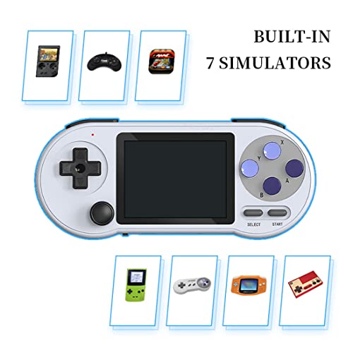 Handheld Game Console, 3-inch Data Frog SF2000 HD Arcade Game Console for Kids Adults, with 1500mAh Battery 6000 Classic Games Supports Multiple emulators (Single-Player Mode)