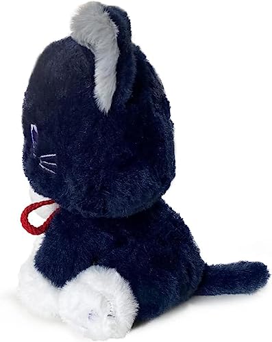 8.6inch Genshin Impact Cat plush Toy,Wanderer Cat Plush Stuffed Animal Plushies,Cute Genshin Impact Scaramouche Cat Plush Doll Stuffed Toy,Soft Scara Cat Plush Pillow for Kids Plush Figure Gift