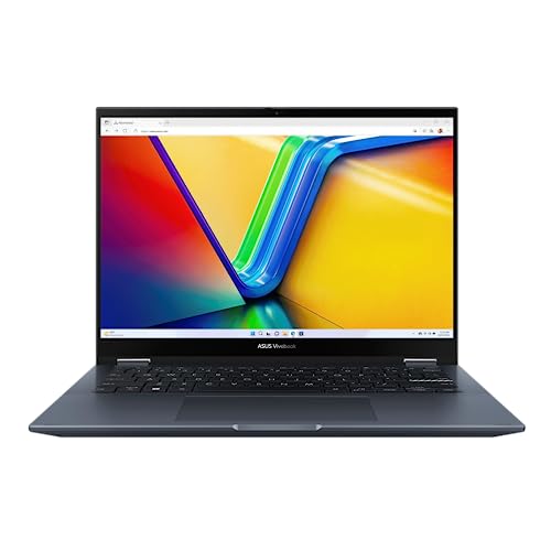 ASUS Vivobook S 14 Flip 2-in-1 14" FHD+ 16:10 Touchscreen (16GB RAM, 512GB SSD, AMD 6-Core Ryzen 5 5600H (Beats i7-1165G7), Active Pen) Business Laptop, Backlit, FP, FHD Webcam, Win 11 Pro, TN3402QA