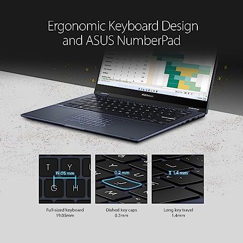 ASUS Vivobook S 14 Flip 2-in-1 14" FHD+ 16:10 Touchscreen (16GB RAM, 512GB SSD, AMD 6-Core Ryzen 5 5600H (Beats i7-1165G7), Active Pen) Business Laptop, Backlit, FP, FHD Webcam, Win 11 Pro, TN3402QA