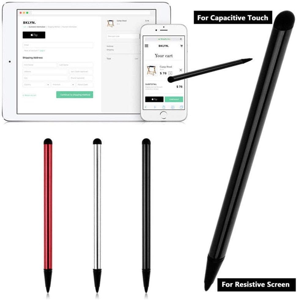 2pcs Black Stylus Pens for Touch Screens, Stylus Pen Universal Touch Screen Pens All capacitive Touch Screen Devices Capacitive Stylus Compatible for iPad, Samsung Galaxy, Touch Screen Smartphones,