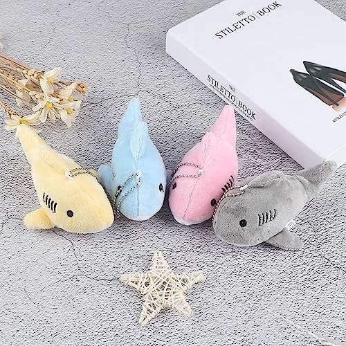 baolaili Cute Shark Plush Keychain,Mini Stuffed Animal Soft Shark Plush Toys,Purse Pendant Doll Shark Toys Plush Shark Keychain Pendants Stuffed Animals Key Chains Stuffed Shark Plushie Backpack