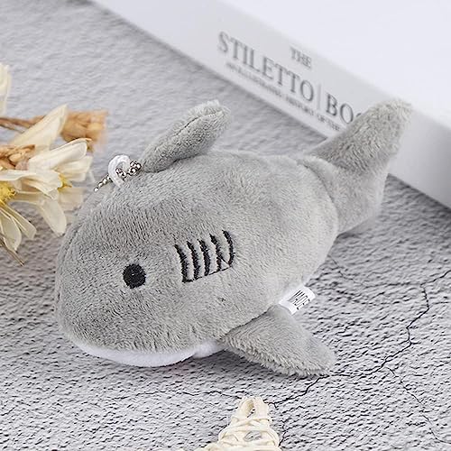 baolaili Cute Shark Plush Keychain,Mini Stuffed Animal Soft Shark Plush Toys,Purse Pendant Doll Shark Toys Plush Shark Keychain Pendants Stuffed Animals Key Chains Stuffed Shark Plushie Backpack