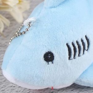 baolaili Cute Shark Plush Keychain,Mini Stuffed Animal Soft Shark Plush Toys,Purse Pendant Doll Shark Toys Plush Shark Keychain Pendants Stuffed Animals Key Chains Stuffed Shark Plushie Backpack