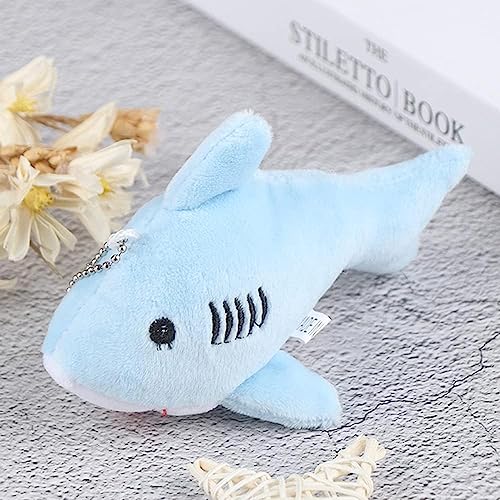 baolaili Cute Shark Plush Keychain,Mini Stuffed Animal Soft Shark Plush Toys,Purse Pendant Doll Shark Toys Plush Shark Keychain Pendants Stuffed Animals Key Chains Stuffed Shark Plushie Backpack