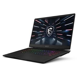 MSI GS77 Stealth 17.3" FHD 144Hz Gaming Laptop - 12th Gen Intel Core i9-12900H up to 5.0 GHz Processor, 64GB DDR5 RAM, 1TB NVMe SSD, GeForce RTX 3060 6GB GDDR6, Windows 11 Home, Black