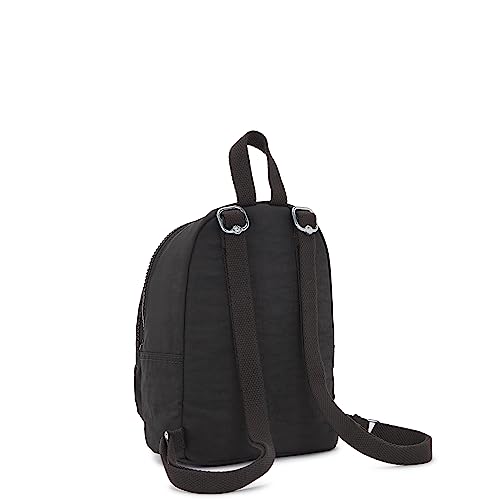 Kipling Women's New Delia Compact Backpack Black Noir, 7'' x 9.25'' x 5''