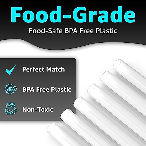 Jmoe USA Straws for Owala 14oz Flip Kids Water Bottles | Replacement Plastic Straw Accessories | Designed for Owala 14 oz Kid Flip Bottle | 6-Pack Includes Cleaning Brush | Food Grade & BPA Free