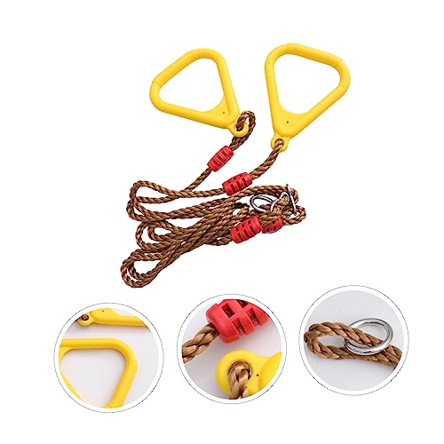 INOOMP 1pair Ring Swing Kids Exercise Equipment Kids Indoor Swing Outdoor Swing Tree Bar for Swing Set Home Gym Ring Children Swing Kids Exercise Rings Exercise Handle Grip Fitness Rings