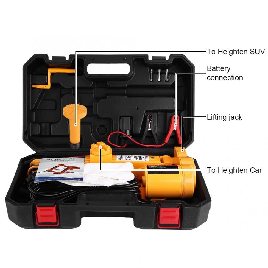 XXXDXDP 3 Ton 12V Automotive Car Electric Jack Lifting SUV Van Garage and Emergency Equipment Auto Electric Jack Repair Tools Kit