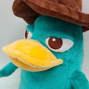 Shontay Perry The Platypus Plush, Platypus Plush Toy for Cartoon Fans Gift,Beautiful Platypus Stuffed Plushies Doll, Gifts for Boys and Girls Birthday & Holiday