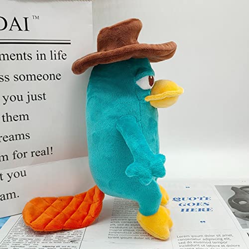 Shontay Perry The Platypus Plush, Platypus Plush Toy for Cartoon Fans Gift,Beautiful Platypus Stuffed Plushies Doll, Gifts for Boys and Girls Birthday & Holiday