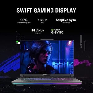 ASUS ROG Strix G16 Gaming Laptop, 16'' WUXGA 165Hz Display, Intel Core i7-13650HX, NVIDIA GeForce RTX 4060, 4zone RGB Backlit Keyboard, Win 11 Pro, Gray, 128GB USB Business Card(32GB DDR5 | 2TB SSD)