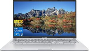 asus vivobook laptop 2023 newest, 17.3" fhd display, intel core i3-1220p processor(10 cores), 16gb ram, 512gb ssd, wi-fi6, usb type-a&c, chiclet keyboard, camera, fingerprint, windows 11 home