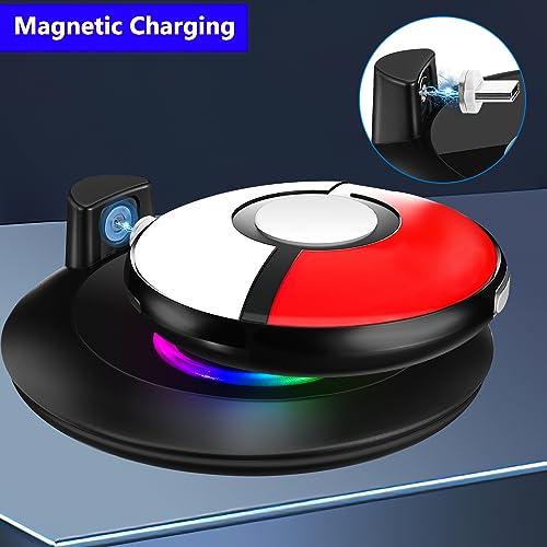 Charging Station Compatible with Pokemon GO Plus +, Grathia RGB Light Charging Dock and Protective Case for Pokemon GO Plus +, Black