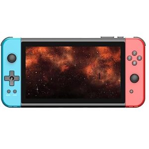 x70 handheld game console, 7.0-inch display, built-in 3500mah battery, supports multiple emulators and hdmi high definition tv connection,32gb,red blue