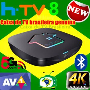 htv 8 brazil tv box 2023 htv box 8 tv new version brazilian tv box 4k ultra hdr usb2.0/3.0 wifi 2.4ghz/ 5ghz