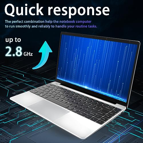 Laptop Computer Intel Celeron N4020C 14.1", 8GB DDR4 Memory 512GB SSD, Windows 11,FHD Display for Work and Entertainment, Sliver Expandable 1TB SSD,Ultra Slim, USB3.0, TF Card and Numeric Keypad