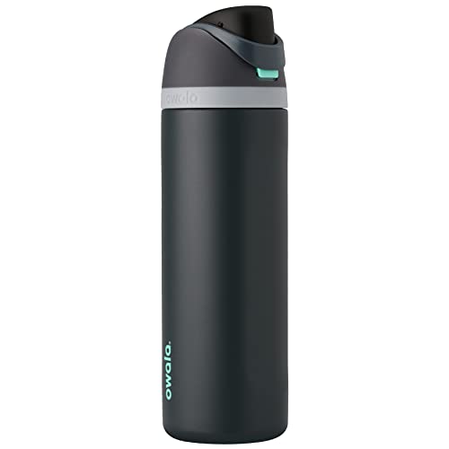 Owala FreeSip Insulated Stainless Steel Water Bottle with Straw for Sports and Travel, BPA-Free & Silicone Water Bottle Boot, Anti-Slip Protective Sleeve for Water Bottle, Protects FreeSip