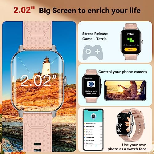 Womens Smart Watch with Blood Glucose Health Monitor, Answer/Make Call, Sleep/Activity Tracker, Touch Screen Bluetooth Watch for Android Phones iPhone, 100+ Sport Modes Fitness Watches for Women