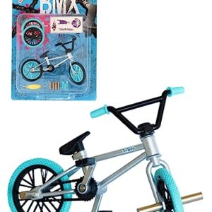 Tailwhip Metal Finger Bike, Dirt Bike Toys, Mini Finger BMX, Gift Toy, Finger BMX (Silver)