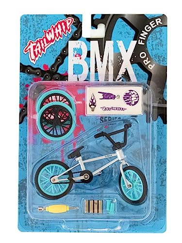 Tailwhip Metal Finger Bike, Dirt Bike Toys, Mini Finger BMX, Gift Toy, Finger BMX (Silver)