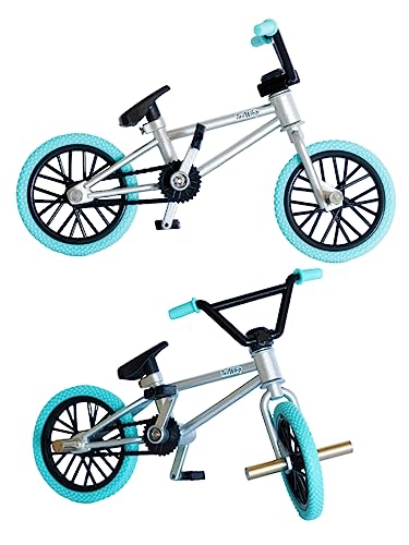 Tailwhip Metal Finger Bike, Dirt Bike Toys, Mini Finger BMX, Gift Toy, Finger BMX (Silver)