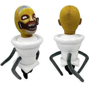 VAKUUM Skibidi Toilet Cameraman Surveillance Man, Sound Man, TV Man, Camera Man, Radio Man Bendy Plush Toys Animal Plushie Doll Gifts for Kids Fans Aldults Birthday(Color:Parasite Toilet Man)