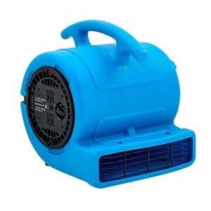 mounto 1/4hp 1000cfm 2 speed air mover carpet dryer floor fan cooling fan (blue)