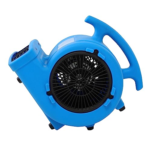 MOUNTO 1/4hp 1000CFM 2 Speed Air Mover Carpet Dryer Floor Fan Cooling Fan (Blue)