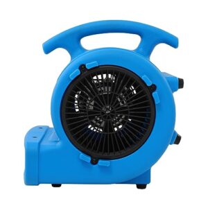 MOUNTO 1/4hp 1000CFM 2 Speed Air Mover Carpet Dryer Floor Fan Cooling Fan (Blue)