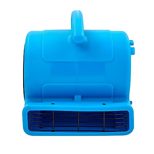 MOUNTO 1/4hp 1000CFM 2 Speed Air Mover Carpet Dryer Floor Fan Cooling Fan (Blue)