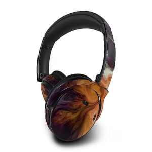 mightyskins skin compatible with bose quietcomfort 45 headphones - swirl galaxy | protective, durable, and unique vinyl decal wrap cover | easy to apply, remove, and change styles | made in the usa