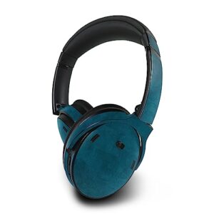 mightyskins skin compatible with bose quietcomfort 45 headphones - blue strokes | protective, durable, and unique vinyl decal wrap cover | easy to apply, remove, and change styles | made in the usa