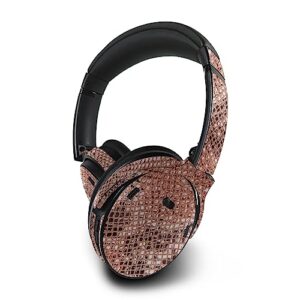 mightyskins skin compatible with bose quietcomfort 45 headphones - rattler back | protective, durable, and unique vinyl decal wrap cover | easy to apply, remove, and change styles | made in the usa