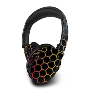mightyskins skin compatible with bose quietcomfort 45 headphones primary honeycomb | protective, durable, and unique vinyl decal wrap cover | easy to apply | made in the usa