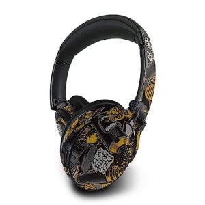 mightyskins skin compatible with bose quietcomfort 45 headphones - puppy fall | protective, durable, and unique vinyl decal wrap cover | easy to apply, remove, and change styles | made in the usa