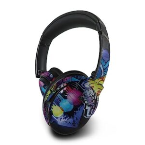 mightyskins skin compatible with bose quietcomfort 45 headphones midnight mischief | protective, durable, and unique vinyl decal wrap cover | easy to apply | made in the usa
