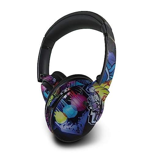 MightySkins Skin Compatible with Bose QuietComfort 45 Headphones Midnight Mischief | Protective, Durable, and Unique Vinyl Decal wrap Cover | Easy to Apply | Made in The USA