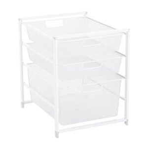 the container store elfa narrow cabinet drawer solution (white)